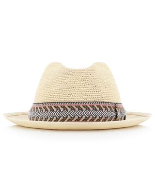 Braided straw fedora hat BORSALINO