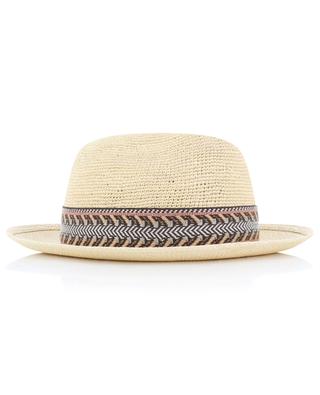 Braided straw fedora hat BORSALINO