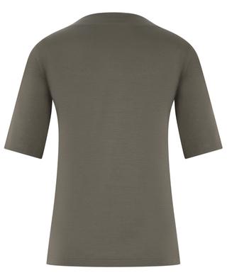 T-Shirt aus Modal-Stretch mit quadratischem Ausschnitt AKRIS PUNTO
