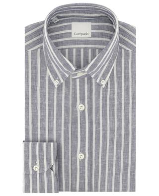Striped linen long-sleeved shirt GIAMPAOLO