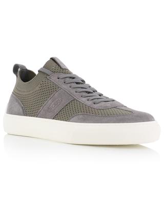 Tod's knit and suede low-top sneakers TOD'S