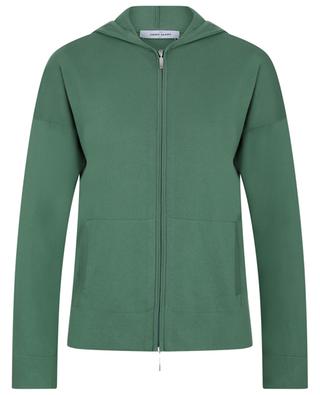 Cotton zippered hooded sweatshirt GRAN SASSO