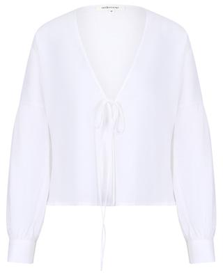 Anna linen blouse with tie ARKITAIP