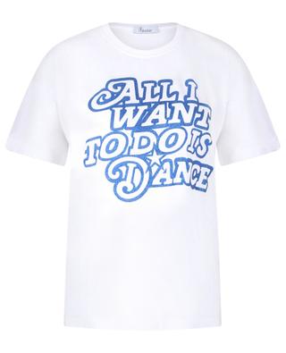 T-shirt en coton et modal All I Want To Do is Dance PRINCESS