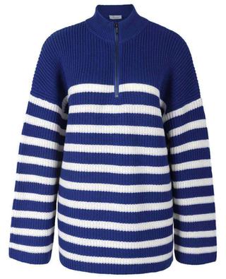 Striped merino wool high neck jumper PRINCESS