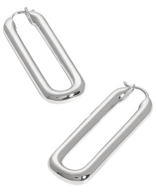 Ovate silver-tone hoop earrings MISSOMA