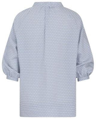 Katharina linen and cotton three-quarter sleeve blouse ARTIGIANO