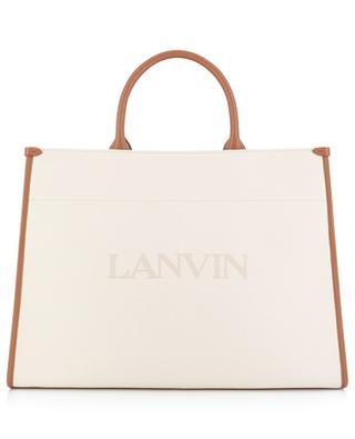 Tote Medium canvas and leather bag LANVIN