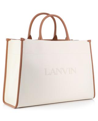 Tote Medium canvas and leather bag LANVIN