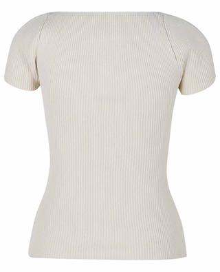 The Ista fitted rib knit top KHAITE