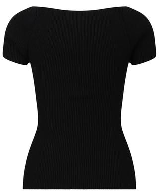 The Ista fitted rib knit top KHAITE