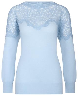 Cashmere and lace loose-fit jumper ERMANNO SCERVINO