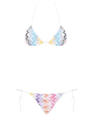 Herringbone knit triangle bikini MISSONI
