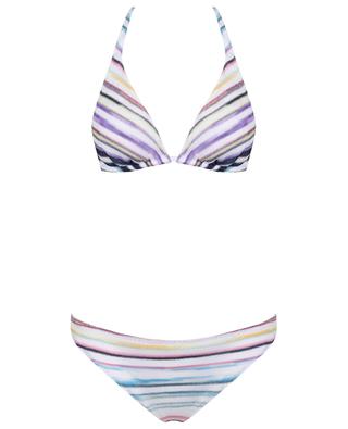 Striped knit triangle bikini MISSONI
