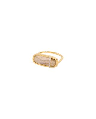Izy 3 gold-tone ring with stone BE MAAD