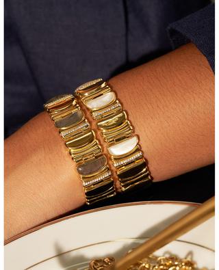 Seema golden bracelet with fine stones BE MAAD