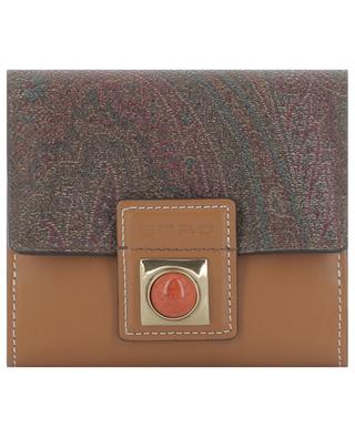 Crown Me compact wallet with Paisley pattern ETRO