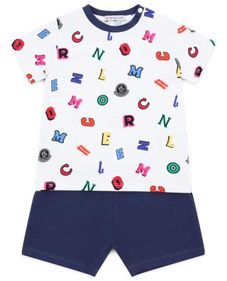 Letter printed baby shorts and T-shirt set MONCLER