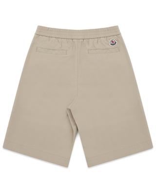 Cotton stretch boy's cargo Bermuda shorts MONCLER