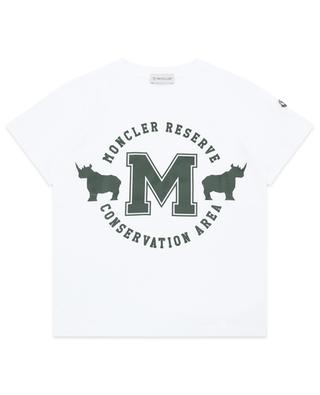 Moncler Reserve rhinoceros printed boy's T-shirt MONCLER