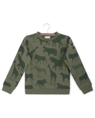 Jungen-Sweatshirt mit Savannen-Tier-Print MONCLER
