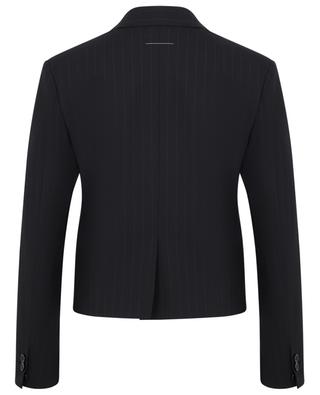 Boxy pinstripe blazer in wool blend MM6