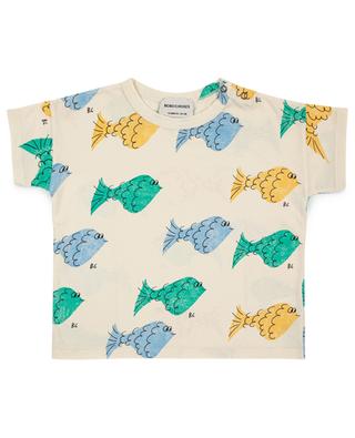 Baby-T-Shirt aus Bio-Jersey Fish Allover BOBO CHOSES