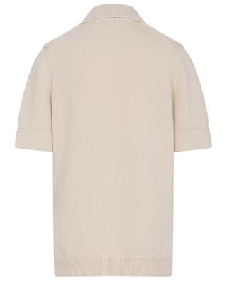 Cotton and cashmere short-sleeved polo shirt THEORY