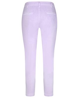 Cotton and linen straight cropped trousers 120% LINO