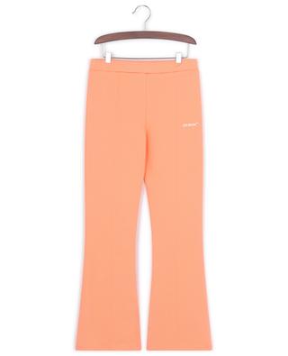 Helvetica Flare girl's jogging trousers OFF WHITE
