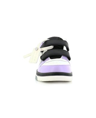 Out Of Office Straps leather low-top children's sneakers OFF WHITE