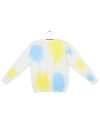 Jungen-Rundhals-Sweatshirt Colour Spot Sprayed OFF WHITE