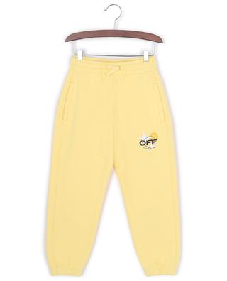 Off Planets boy's sweat trousers OFF WHITE