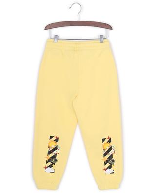 Off Planets boy's sweat trousers OFF WHITE