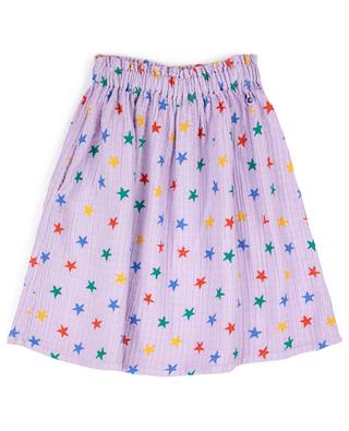 Multicolor Stars All Over flared girl's midi skirt BOBO CHOSES