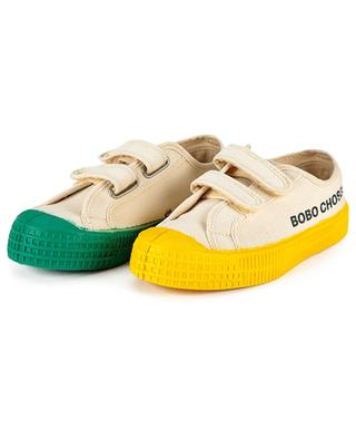 Bobo Contrast Color children's velco strap low-top sneakers BOBO CHOSES