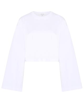 Crop Bell Sleeve Tee organic cotton long-sleeved T-shirt FRAME