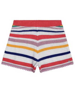 Openwork knit striped girl's shorts SONIA RYKIEL