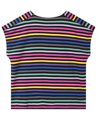 Gestreiftes Mädchen-T-Shirt mit Logo-Stickerei SONIA RYKIEL