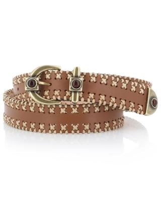 Crown Me embroidered leather belt - 3 cm ETRO