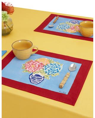 Set de table en coton Matisse Pot Sky LISA CORTI