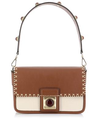 Crown Me Small canvas and leather shoulder bag ETRO
