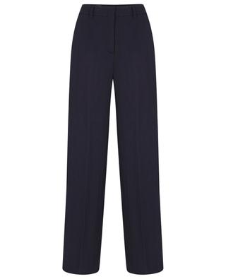Neera wide-leg high-rise crinkle crepe trousers SLOWEAR
