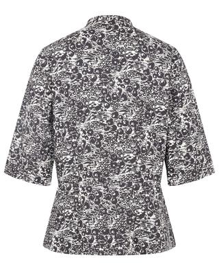 Floral three-quarter length sleeve cotton shirt ASPESI