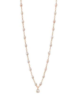 Gigi Suprême rose gold and resin necklace with 1 diamonds GIGI CLOZEAU
