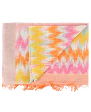 Tangelo modal linen and silk shawl MALA ALISHA