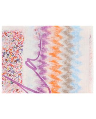 Rave modal linen and silk square scarf MALA ALISHA