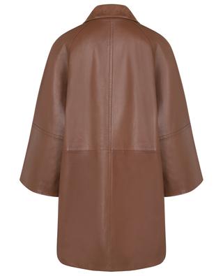 Saigon smooth leather and suede A-line jacket WEEKEND MAX MARA
