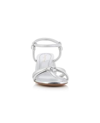 Cassis 60 metallic leather round heel sandals GIANVITO ROSSI