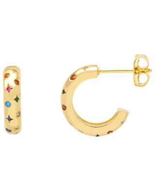 Chubby Rainbow Celestial gold-tone hoop earrings ESTELLA BARTLETT
